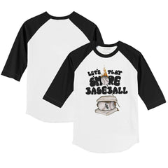 Chicago White Sox Tiny Turnip Youth Smores 3/4-Sleeve Raglan T-Shirt - White/Black - MLB Online