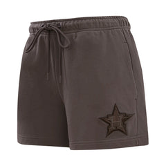 Houston Astros Pro Standard Women's Neutral Fleece Shorts - Brown - MLB Sale