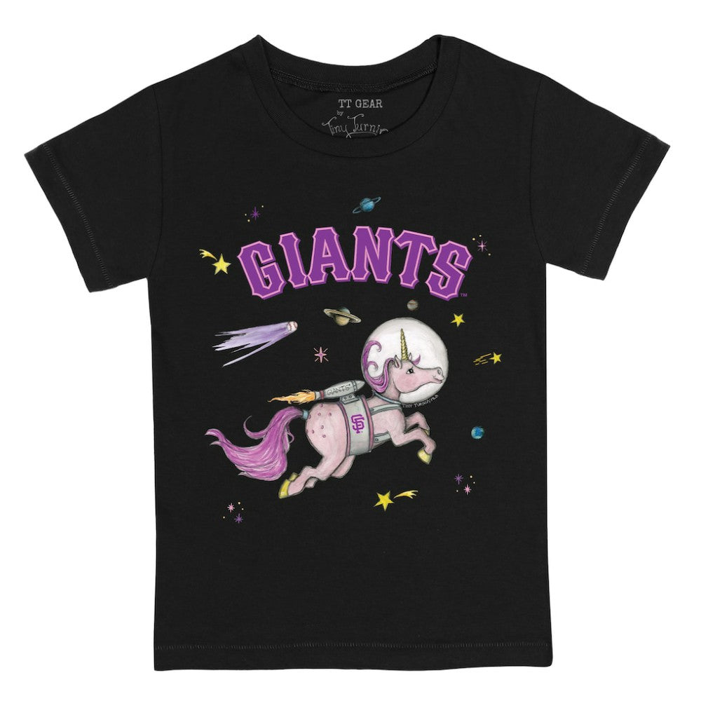 San Francisco Giants Tiny Turnip Youth Space Unicorn T-Shirt - Black - MLB on Sale