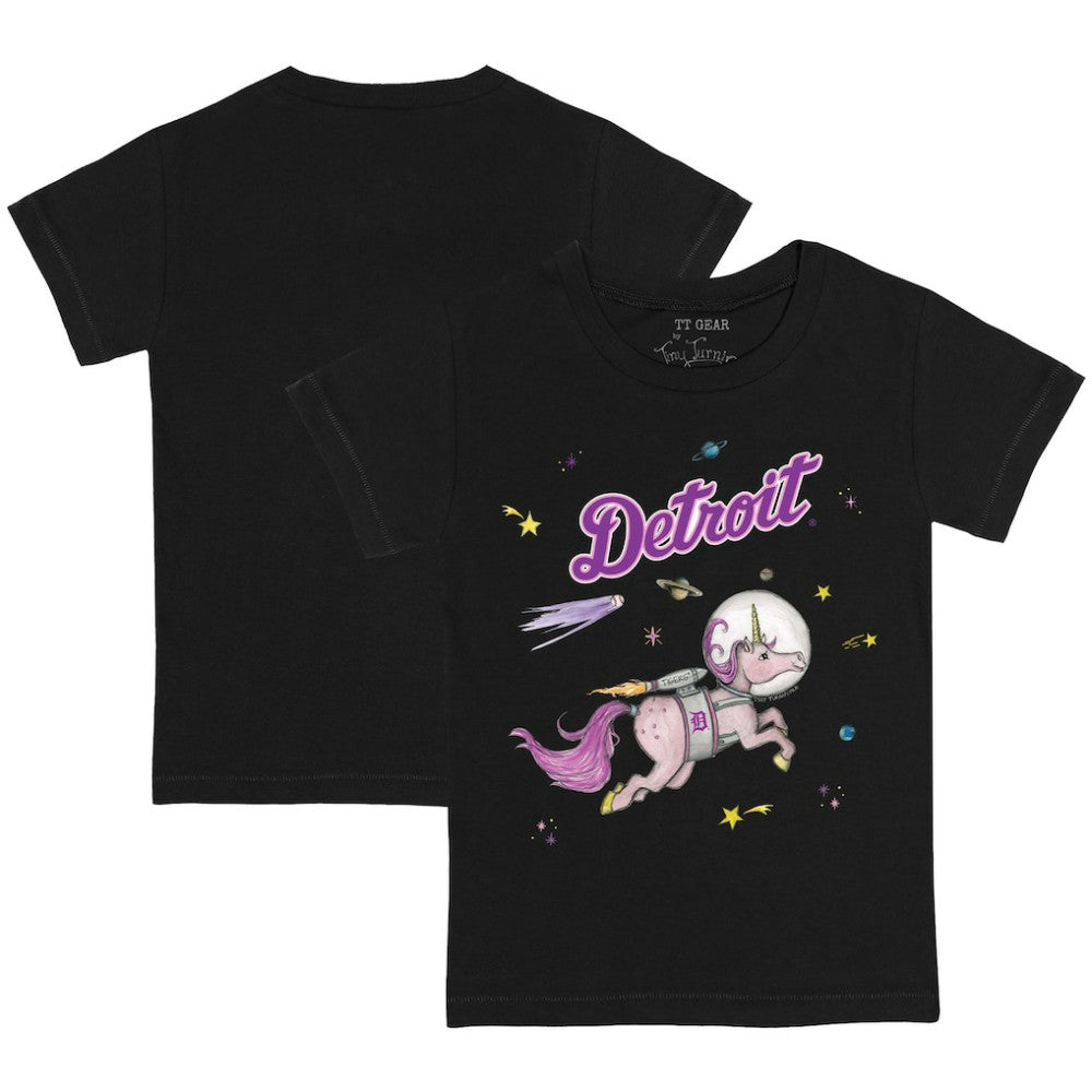 Detroit Tigers Tiny Turnip Youth Space Unicorn T-Shirt - Black - MLB on Sale
