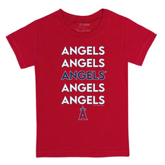 Los Angeles Angels Tiny Turnip Youth Stacked T-Shirt - Red - MLB Online