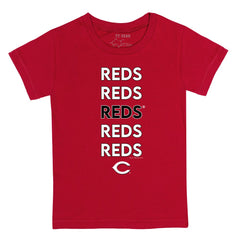 Cincinnati Reds Tiny Turnip Youth Stacked T-Shirt - Red - MLB Discount