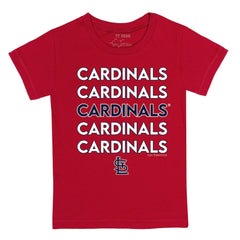 St. Louis Cardinals Tiny Turnip Youth Stacked T-Shirt - Red - MLB Sale