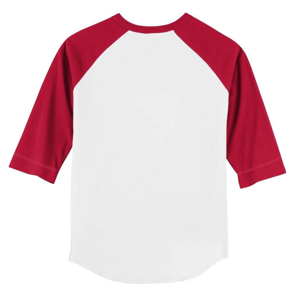 St. Louis Cardinals Tiny Turnip Youth Stacked 3/4-Sleeve Raglan T-Shirt - White/Red - MLB Sale