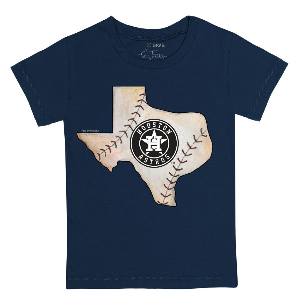 Houston Astros Tiny Turnip Youth State Outline T-Shirt - Navy - MLB Lifestyle