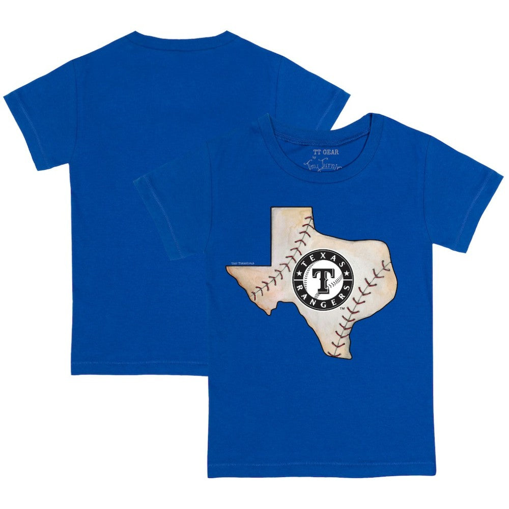 Texas Rangers Tiny Turnip Youth State Outline T-Shirt - Royal - MLB Lifestyle