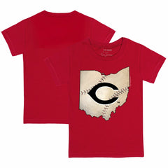 Cincinnati Reds Tiny Turnip Youth State Outline T-Shirt - Red - MLB on Sale