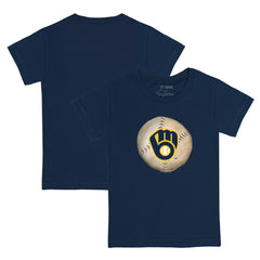 Milwaukee Brewers Tiny Turnip Youth Stitched Baseball T-Shirt - Navy - MLB Online