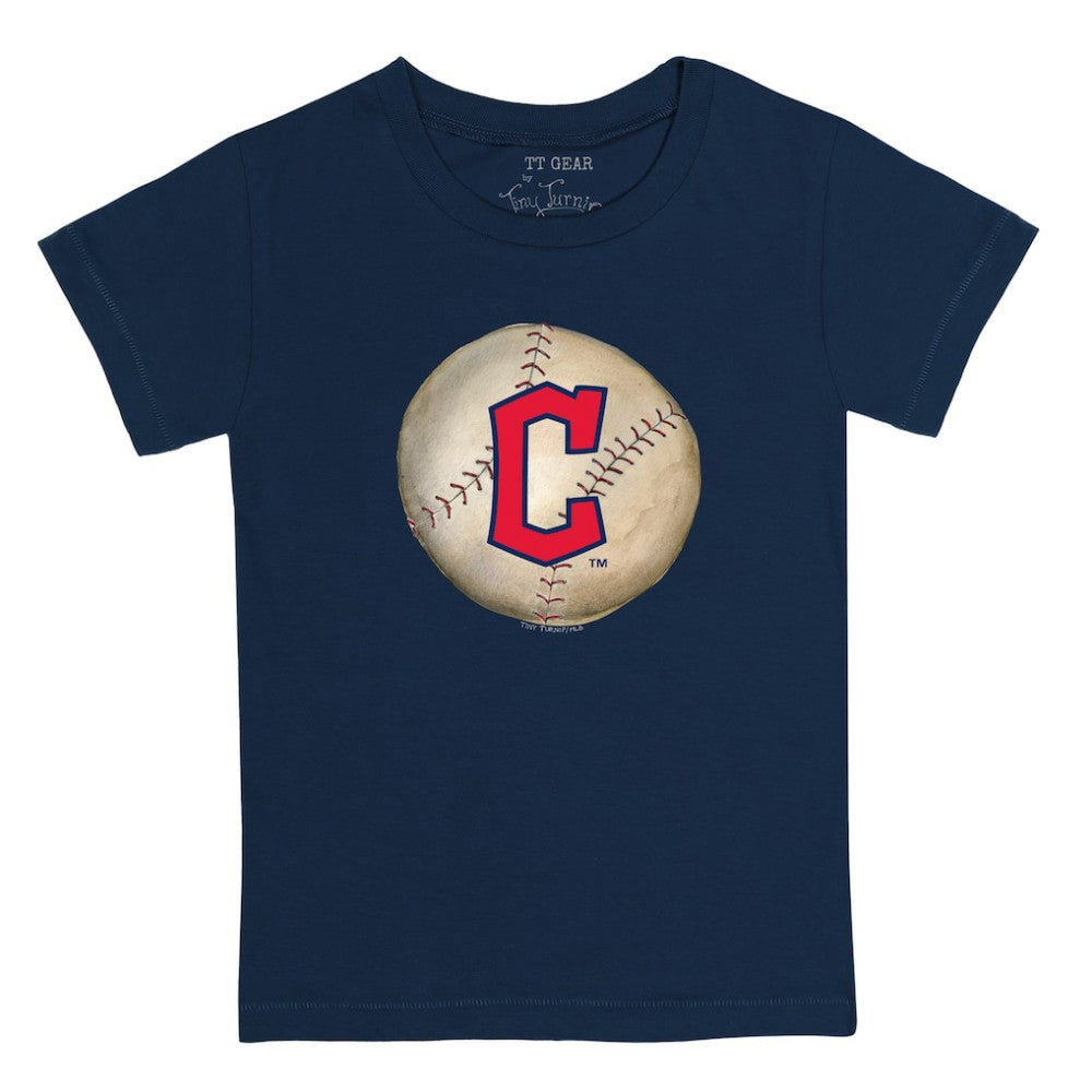 Cleveland Guardians Tiny Turnip Youth Stitched Baseball T-Shirt - Navy - MLB Sale
