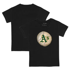 Athletics Tiny Turnip Youth Stitched Baseball T-Shirt - Black - MLB Lifestyle