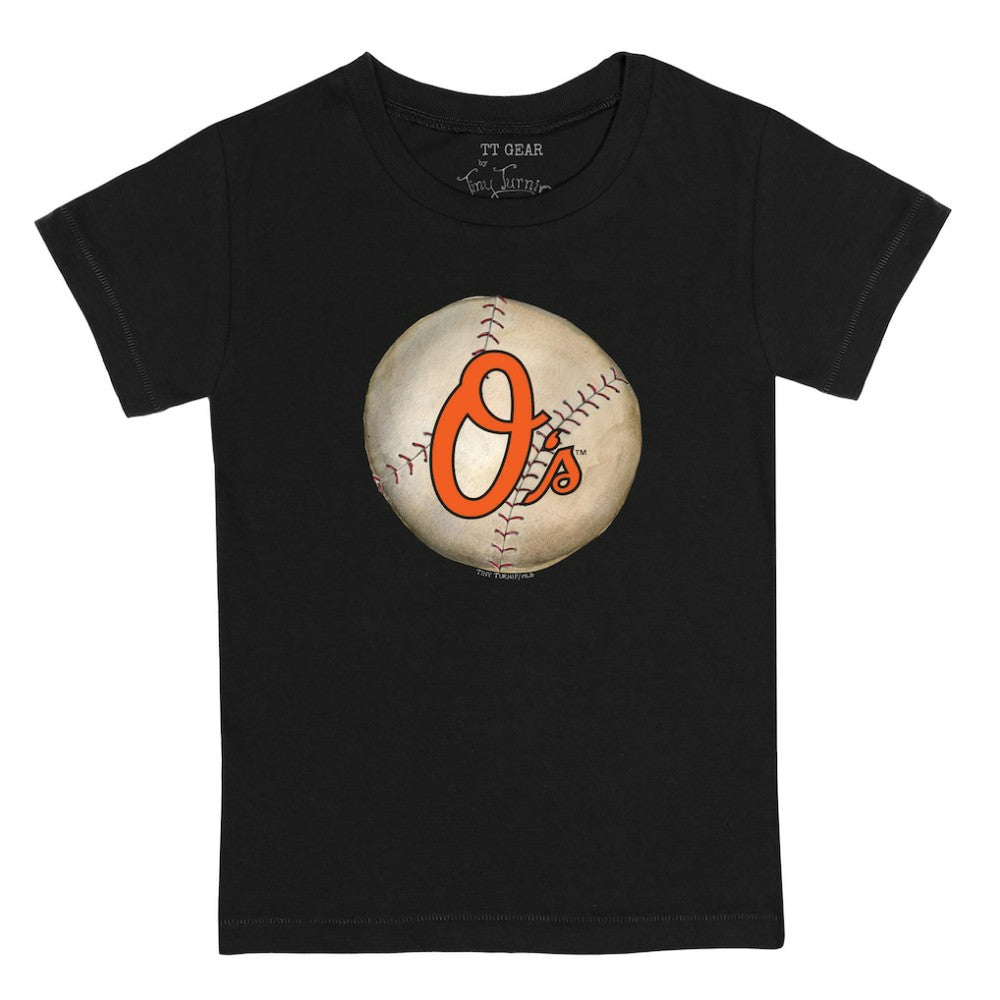 Baltimore Orioles Tiny Turnip Youth Stitched Baseball T-Shirt - Black - MLB Online