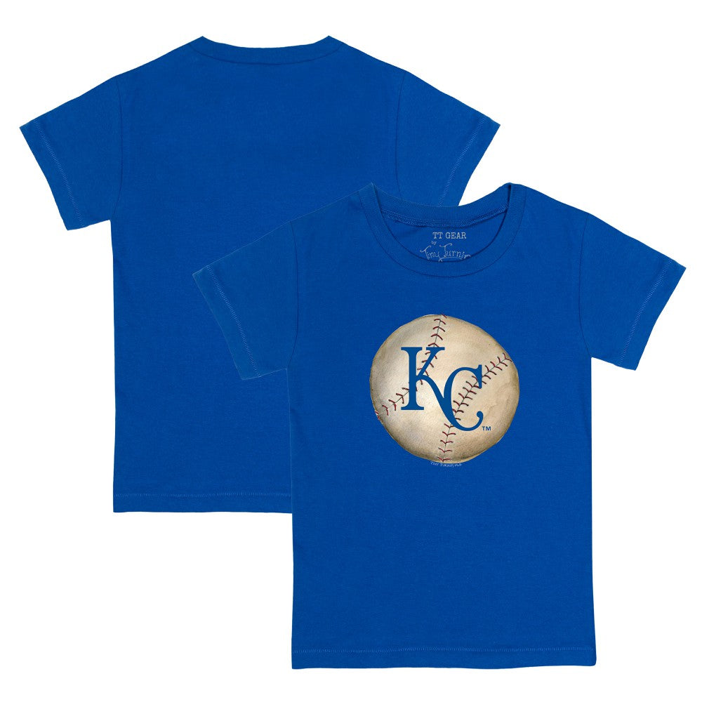 Kansas City Royals Tiny Turnip Youth Stitched Baseball T-Shirt - Royal - MLB Lifestyle