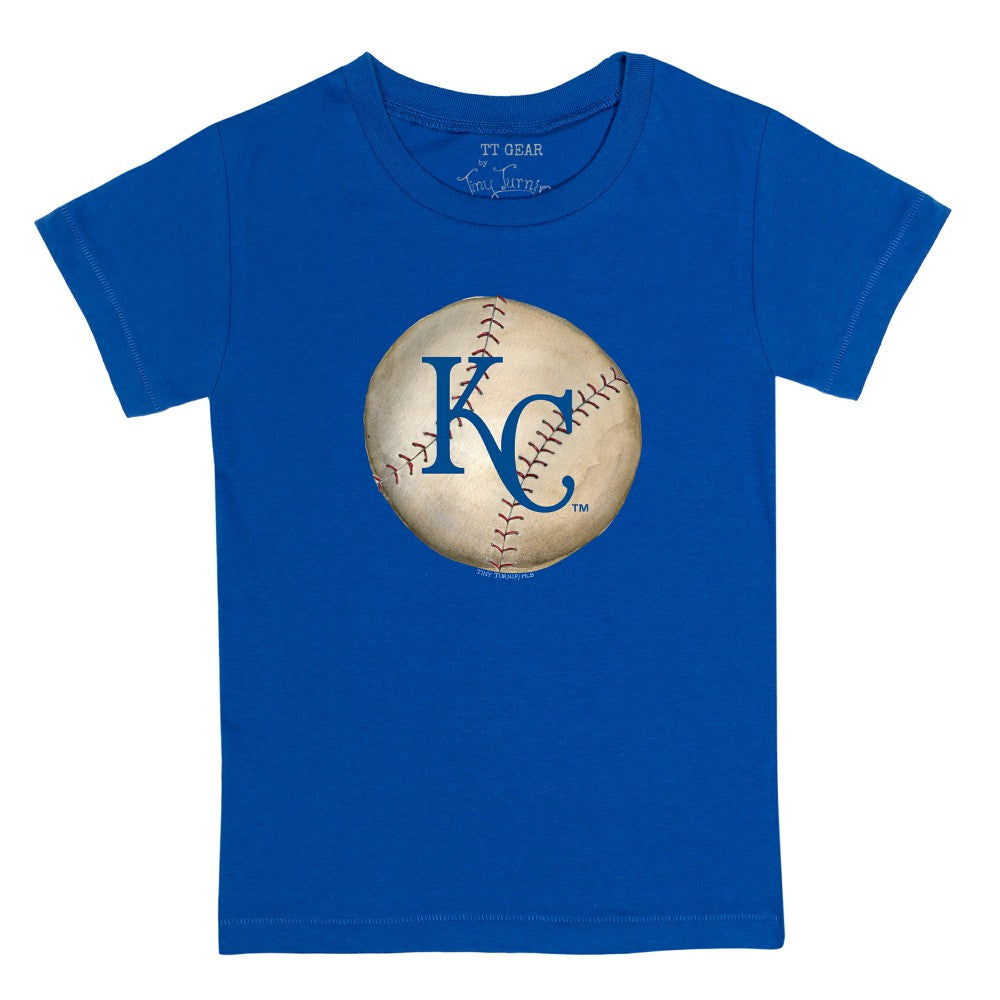 Kansas City Royals Tiny Turnip Youth Stitched Baseball T-Shirt - Royal - MLB Lifestyle