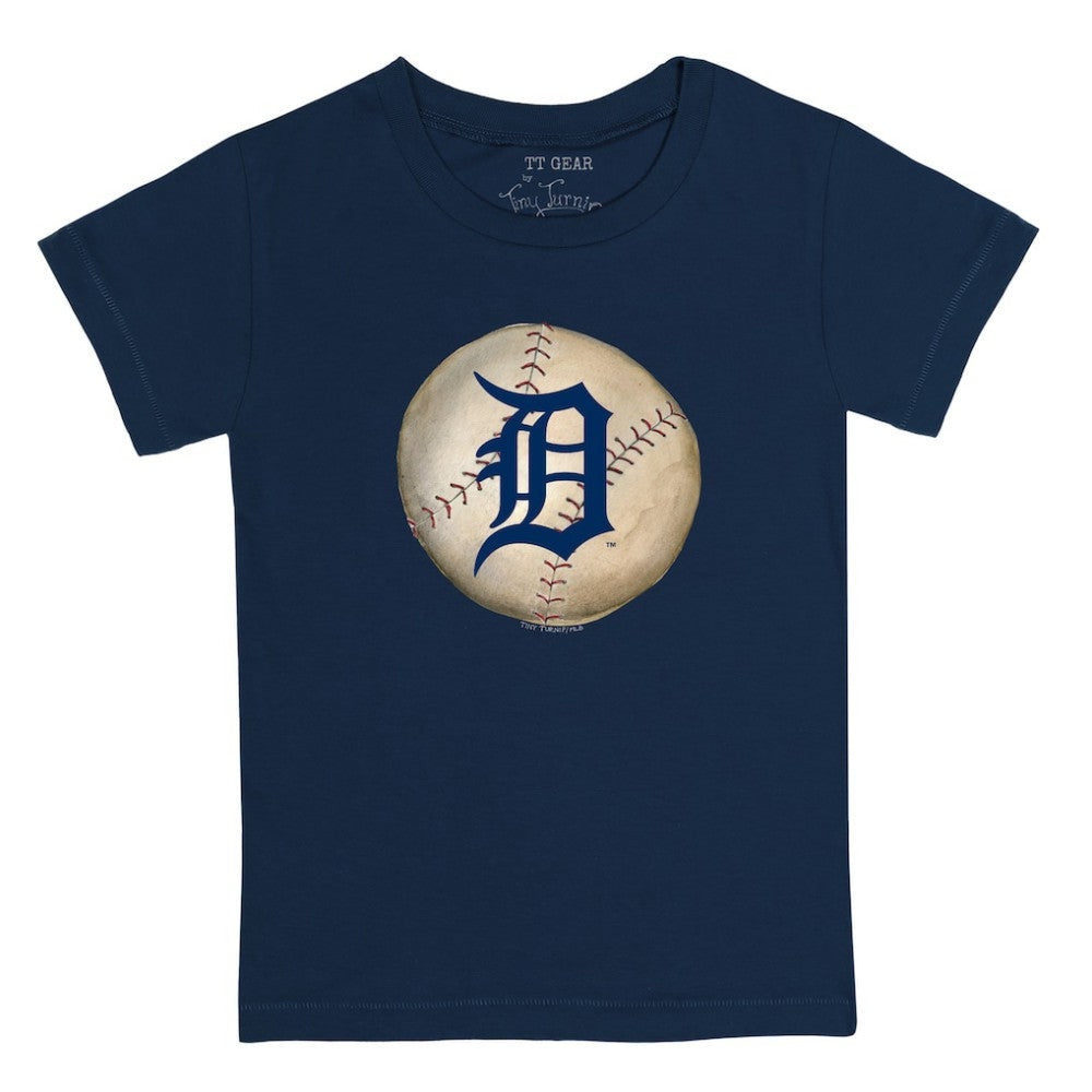 Detroit Tigers Tiny Turnip Youth Stitched Baseball T-Shirt - Navy - MLB Lifestyle