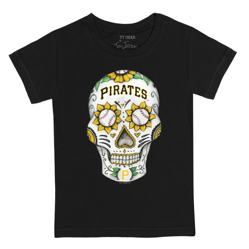 Pittsburgh Pirates Tiny Turnip Youth Sugar Skull T-Shirt - Black - MLB Online