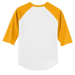 San Diego Padres Tiny Turnip Youth Sugar Skull 3/4-Sleeve Raglan T-Shirt - White/Gold - MLB on Sale