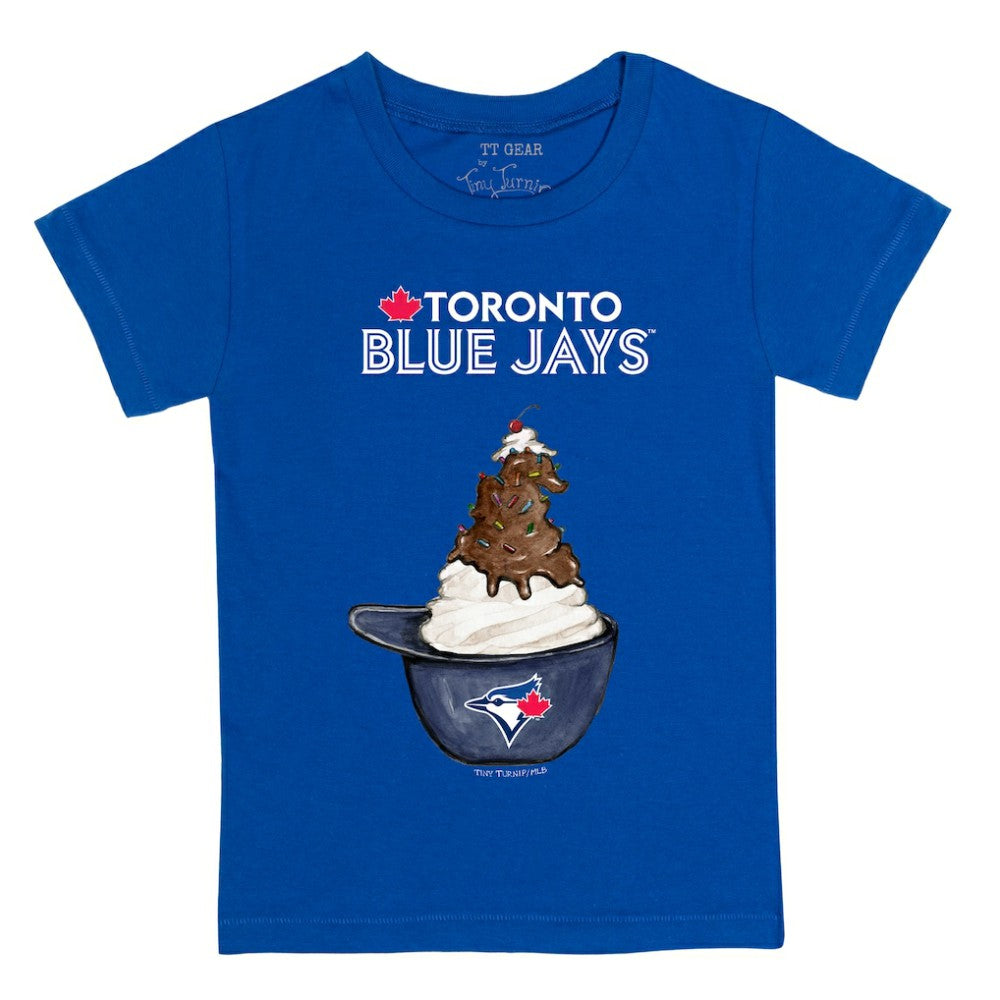 Toronto Blue Jays Tiny Turnip Youth Sundae Helmet T-Shirt - Royal - MLB on Sale