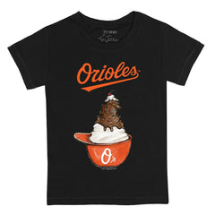 Baltimore Orioles Tiny Turnip Youth Sundae Helmet T-Shirt - Black - MLB Online