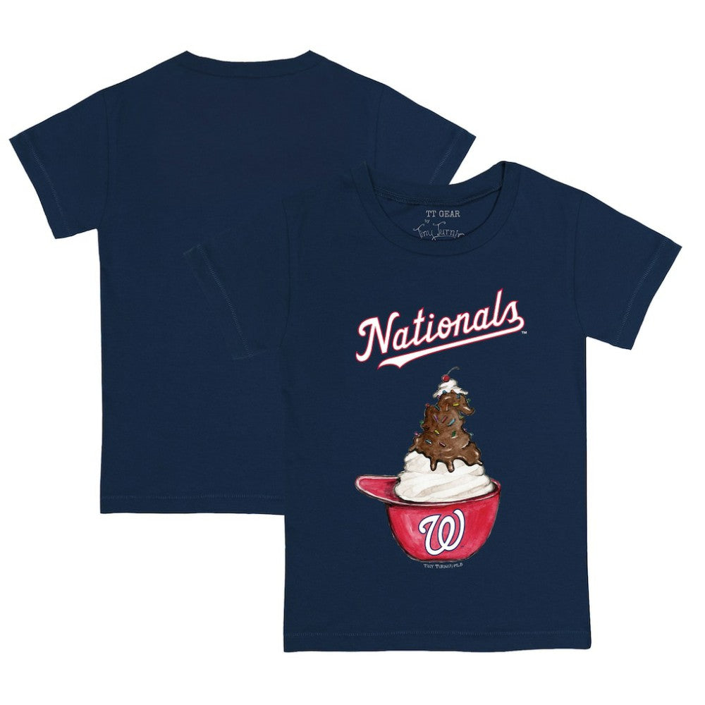 Washington Nationals Tiny Turnip Youth Sundae Helmet T-Shirt - Navy - MLB Online