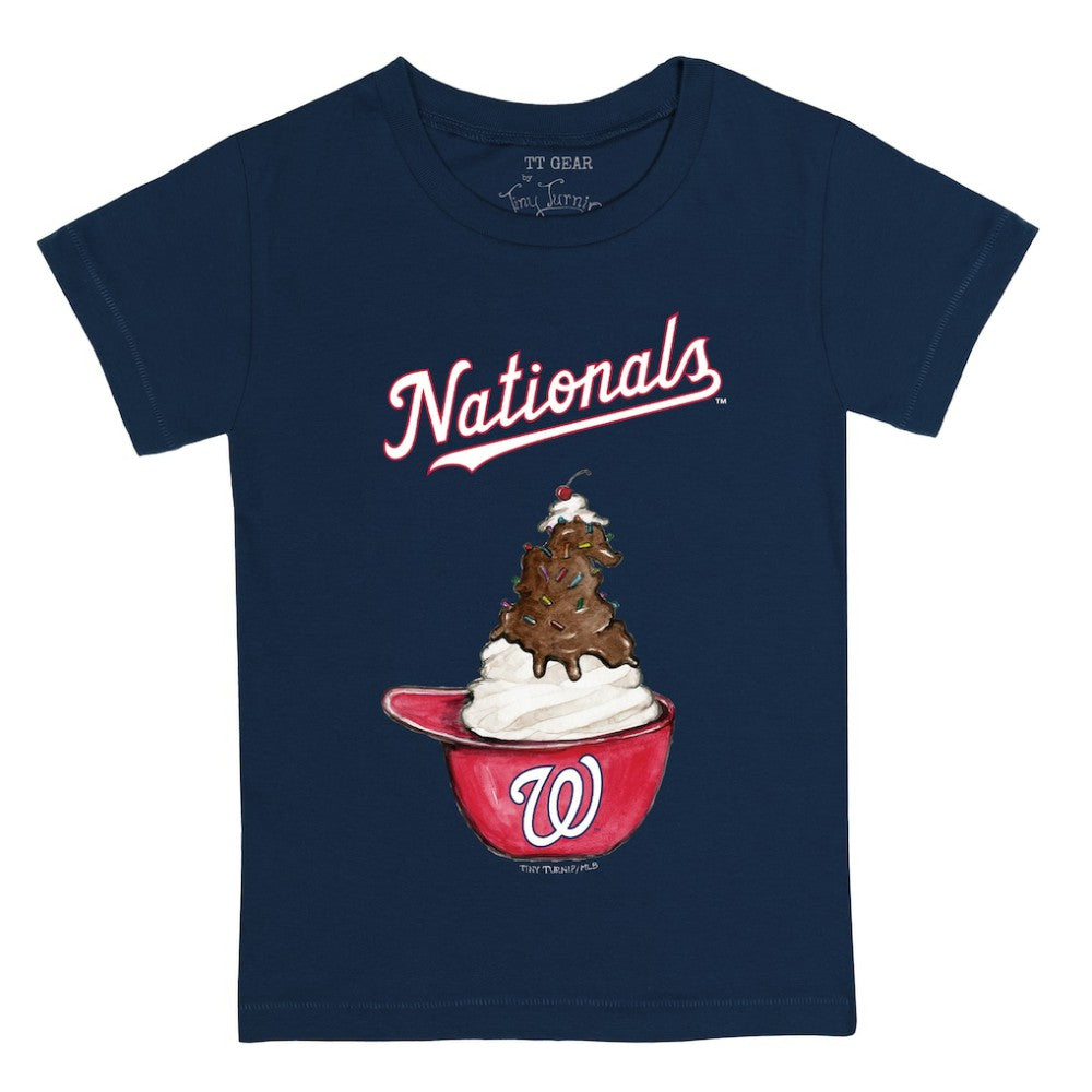 Washington Nationals Tiny Turnip Youth Sundae Helmet T-Shirt - Navy - MLB Online