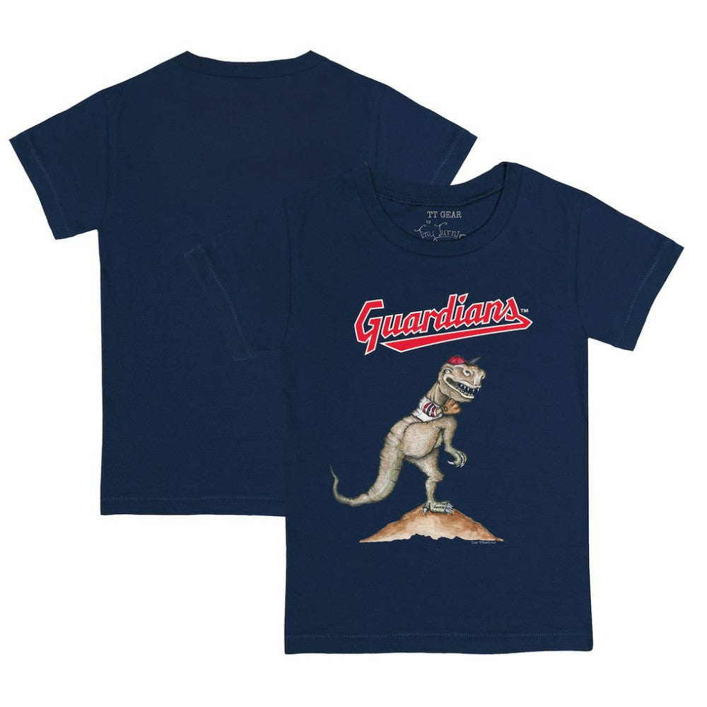 Cleveland Guardians Tiny Turnip Youth TT Rex T-Shirt - Navy - MLB on Sale