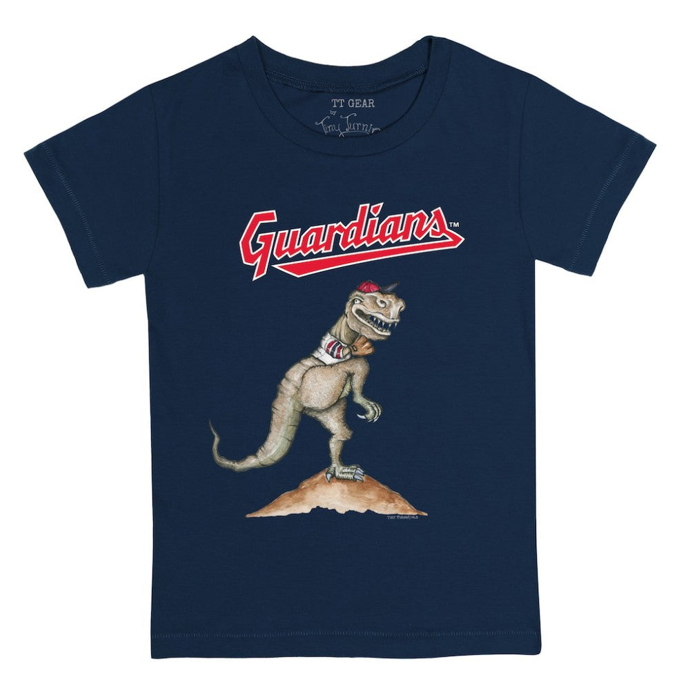 Cleveland Guardians Tiny Turnip Youth TT Rex T-Shirt - Navy - MLB on Sale