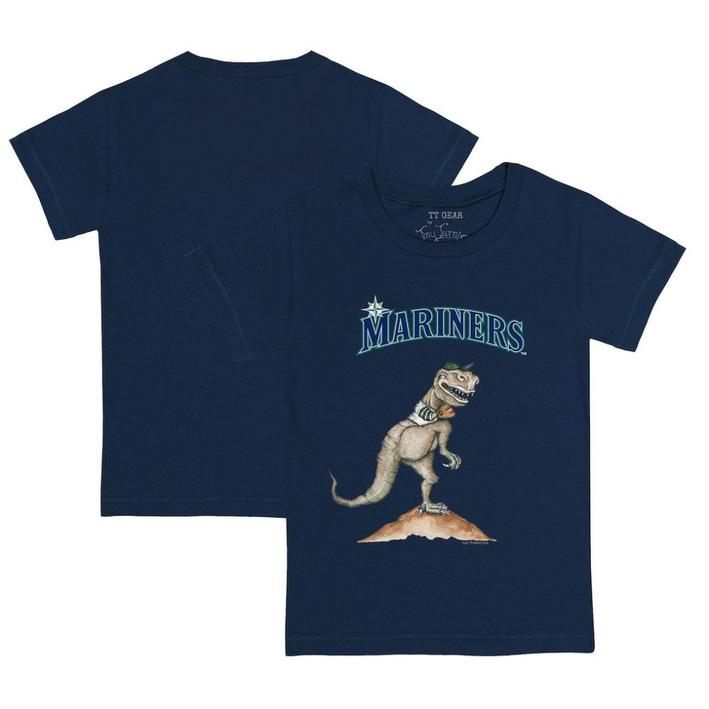 Seattle Mariners Tiny Turnip Youth TT Rex T-Shirt - Navy - MLB Discount