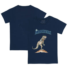 Seattle Mariners Tiny Turnip Youth TT Rex T-Shirt - Navy - MLB Discount