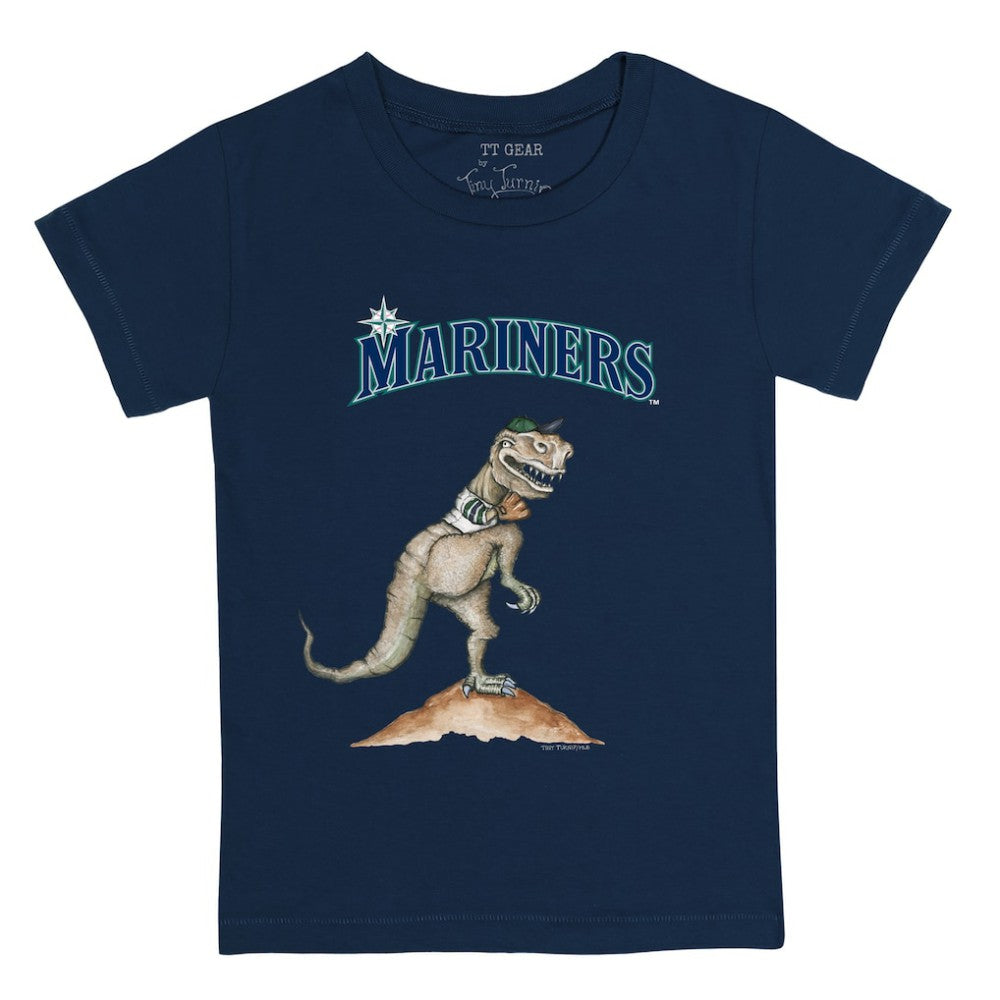 Seattle Mariners Tiny Turnip Youth TT Rex T-Shirt - Navy - MLB Discount