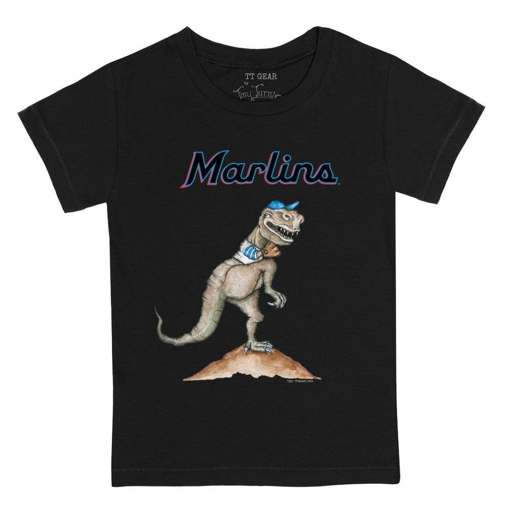 Miami Marlins Tiny Turnip Youth TT Rex T-Shirt - Black - MLB Discount