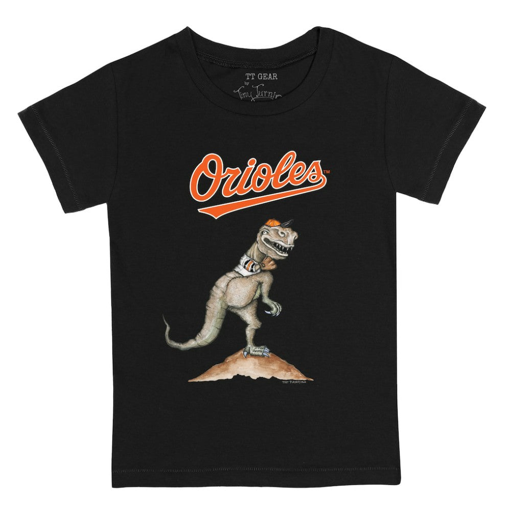Baltimore Orioles Tiny Turnip Youth TT Rex T-Shirt - Black - MLB Discount