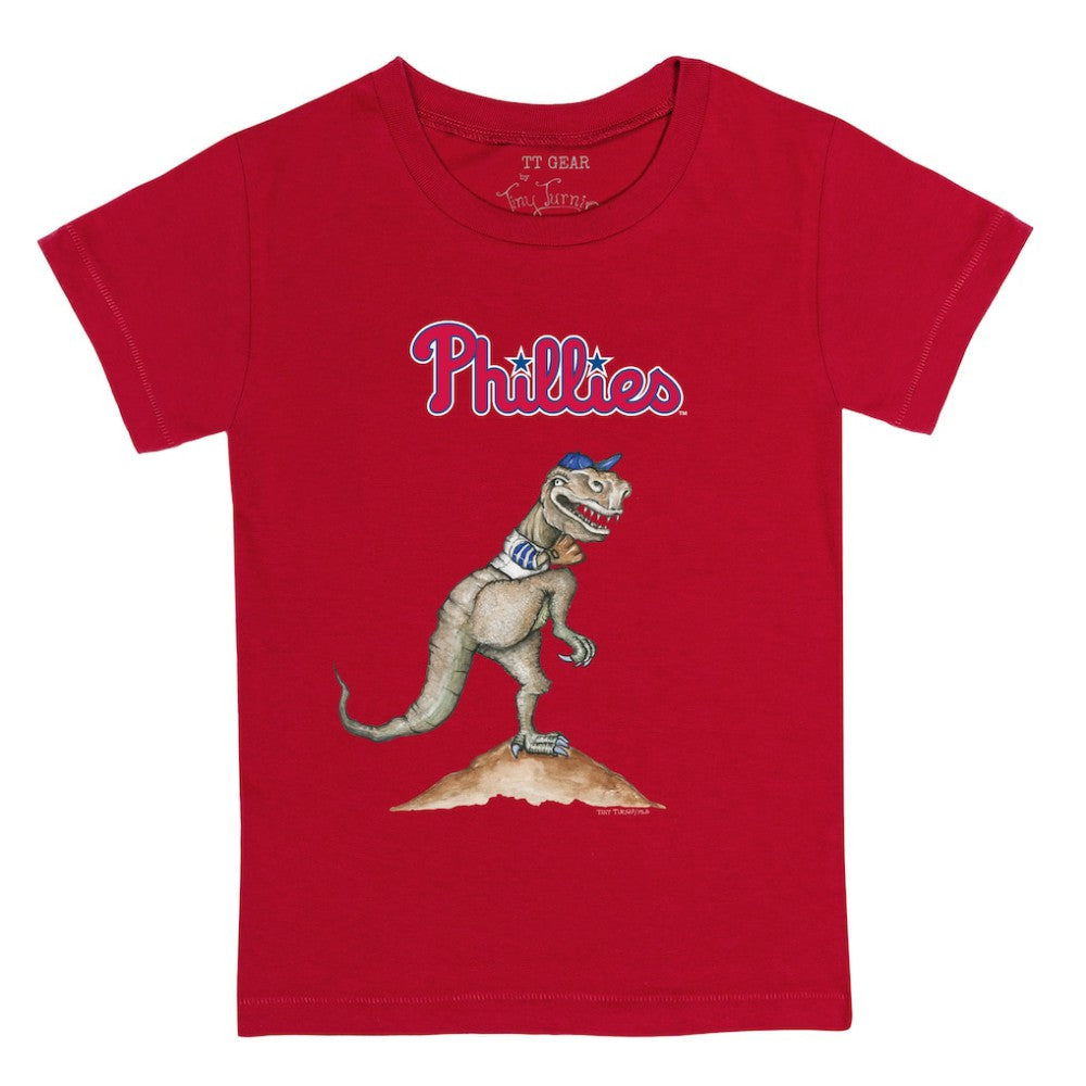 Philadelphia Phillies Tiny Turnip Youth TT Rex T-Shirt - Red - MLB Lifestyle