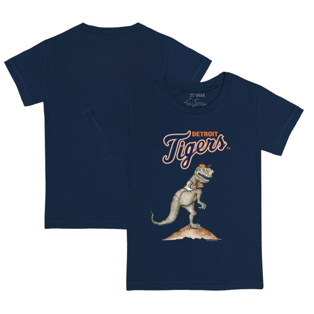 Detroit Tigers Tiny Turnip Youth TT Rex T-Shirt - Navy - MLB Discount