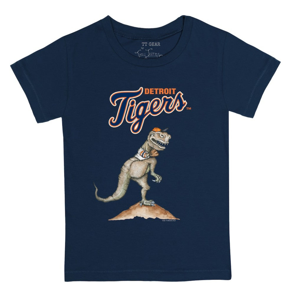 Detroit Tigers Tiny Turnip Youth TT Rex T-Shirt - Navy - MLB Discount