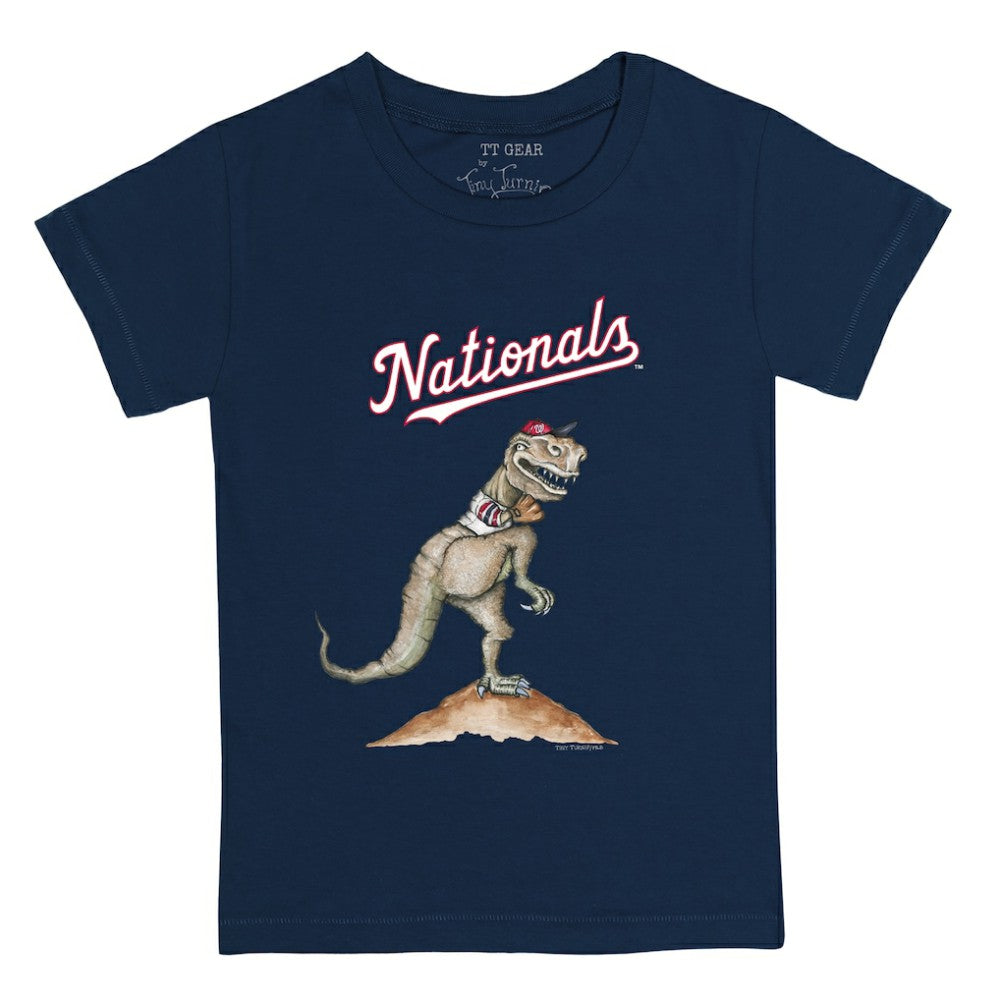 Washington Nationals Tiny Turnip Youth TT Rex T-Shirt - Navy - MLB Lifestyle