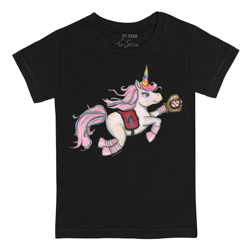 Arizona Diamondbacks Tiny Turnip Youth Unicorn T-Shirt - Black - MLB Lifestyle