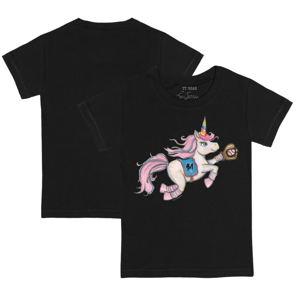 Miami Marlins Tiny Turnip Youth Unicorn T-Shirt - Black - MLB on Sale