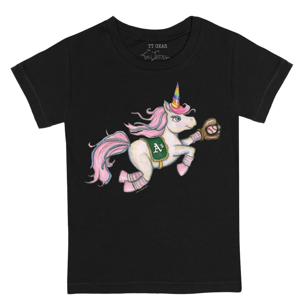 Athletics Tiny Turnip Youth Unicorn T-Shirt - Black - MLB on Sale