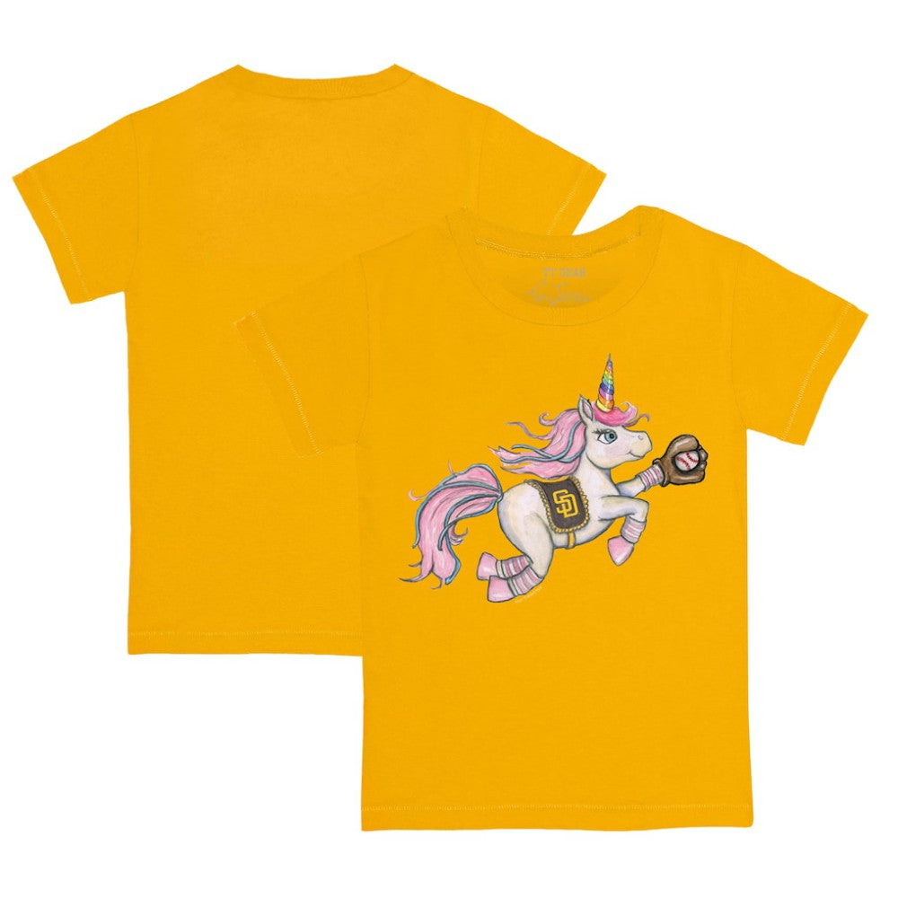 San Diego Padres Tiny Turnip Youth Unicorn T-Shirt - Gold - MLB Sale