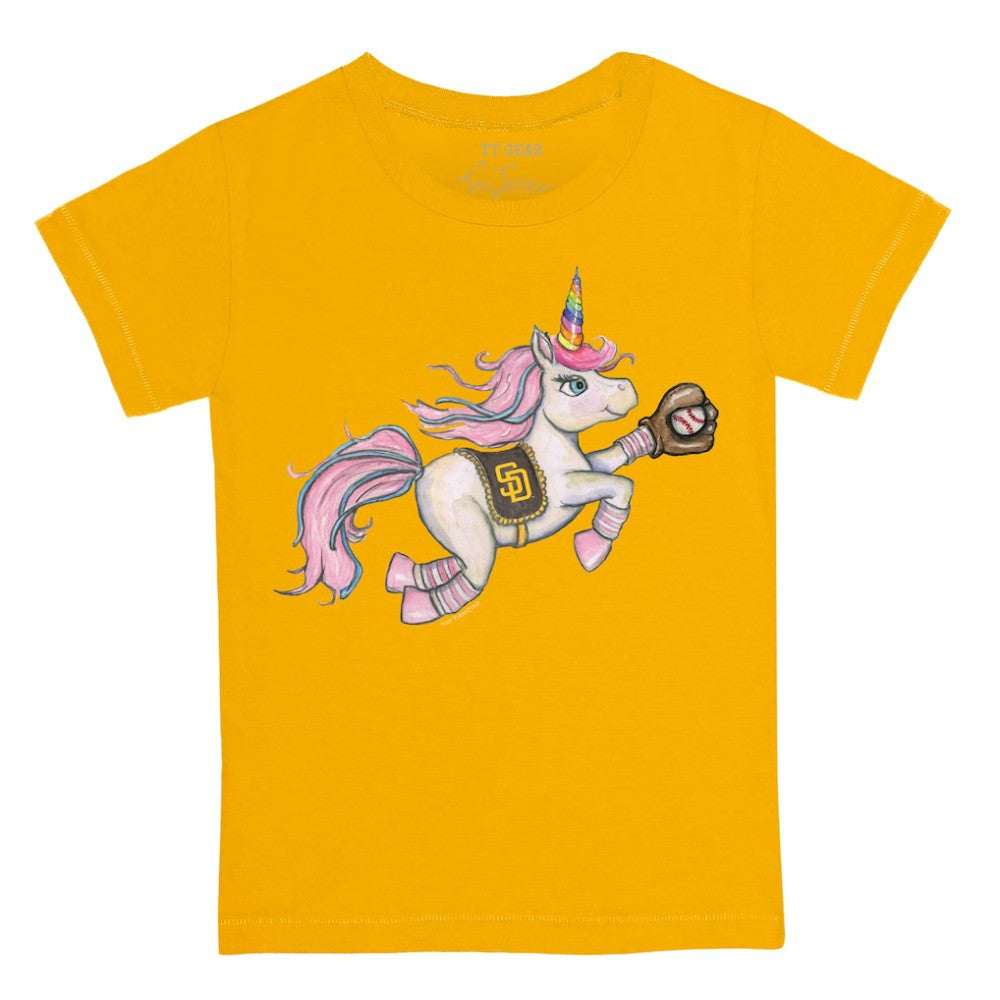 San Diego Padres Tiny Turnip Youth Unicorn T-Shirt - Gold - MLB Sale