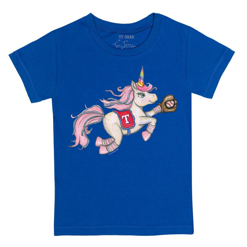 Texas Rangers Tiny Turnip Youth Unicorn T-Shirt - Royal - MLB Online