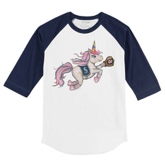 Seattle Mariners Tiny Turnip Youth Unicorn 3/4-Sleeve Raglan T-Shirt - White/Navy - MLB Online