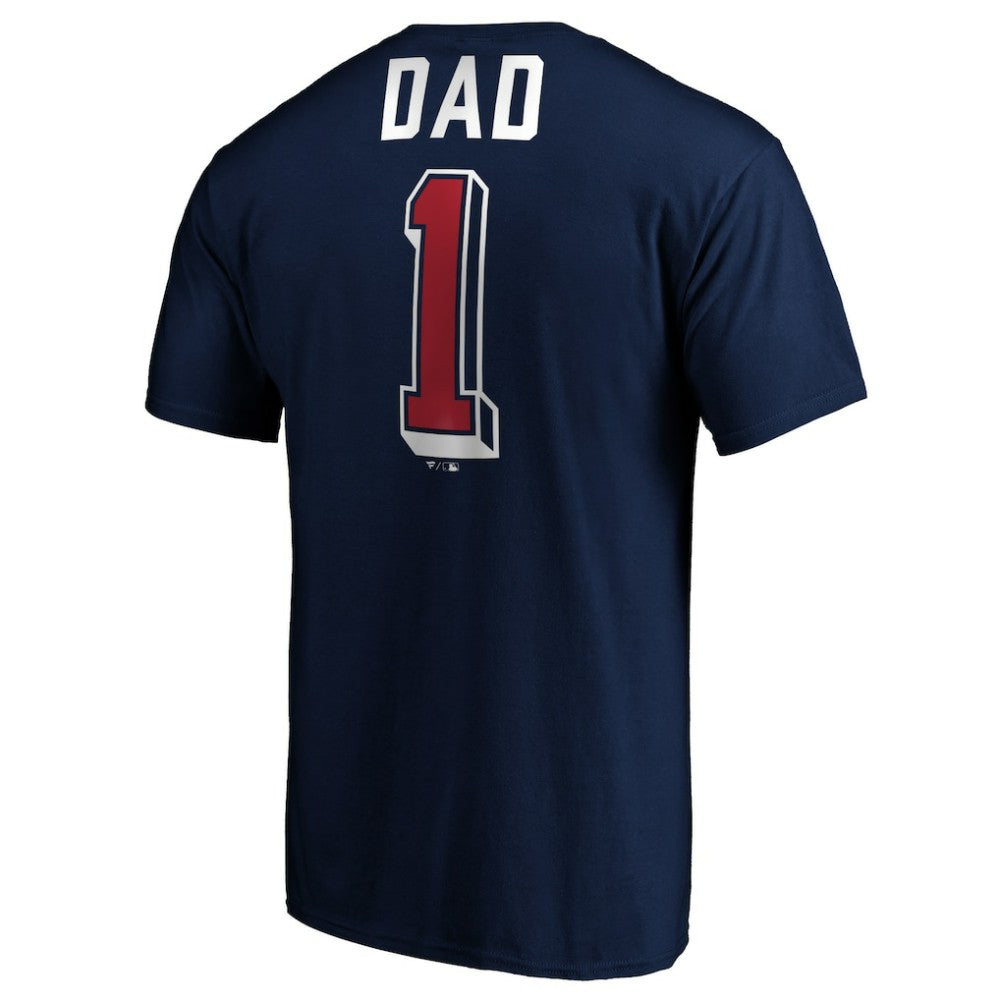 Atlanta Braves Number One Dad T-Shirt - Navy - MLB Online
