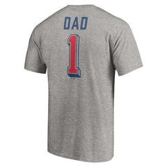 Chicago Cubs Number One Dad T-Shirt - Heather Gray - MLB Online