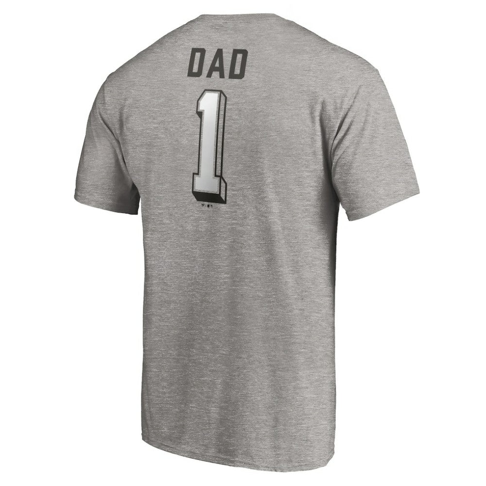 Chicago White Sox Number One Dad T-Shirt - Heather Gray - MLB Online