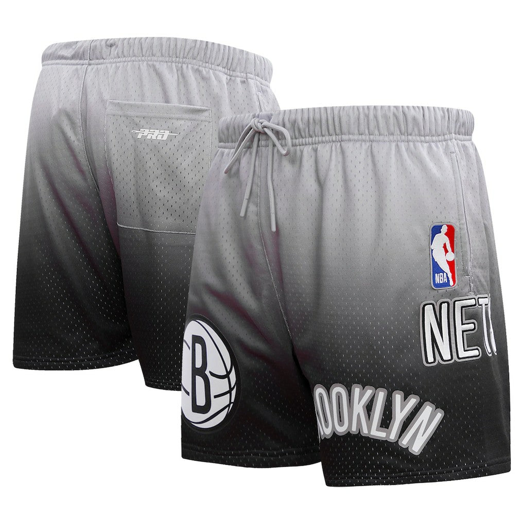 Brooklyn Nets Pro Standard Ombre Mesh Shorts Black/Gray