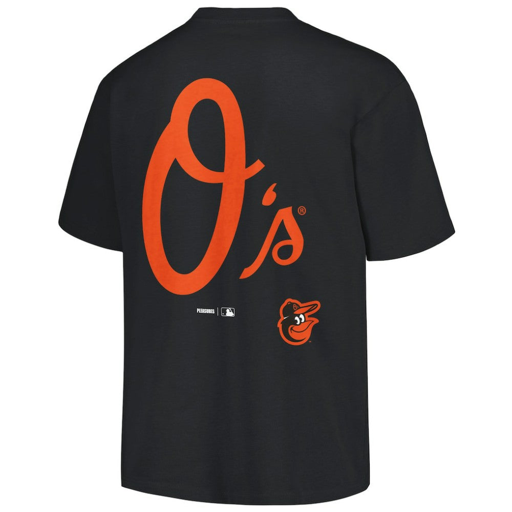 Baltimore Orioles PLEASURES Ballpark T-Shirt - Black - MLB Online