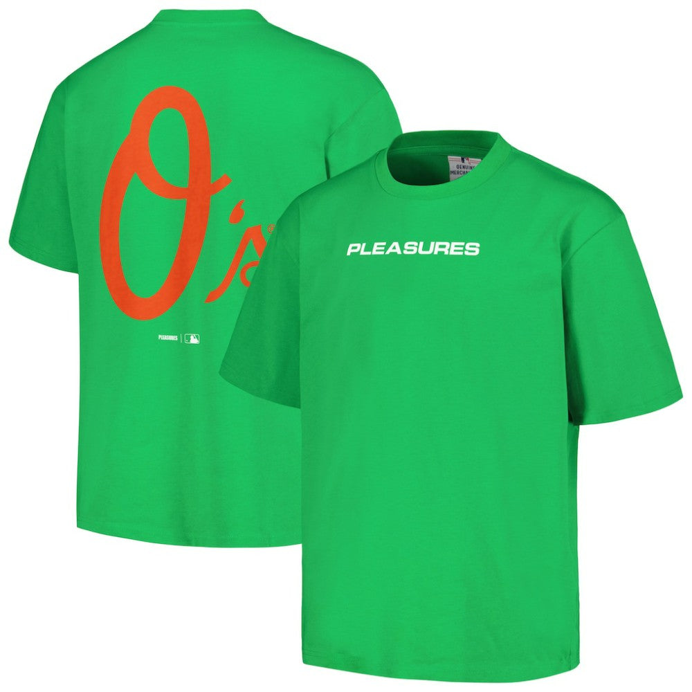 Baltimore Orioles PLEASURES Ballpark T-Shirt - Green - MLB Lifestyle