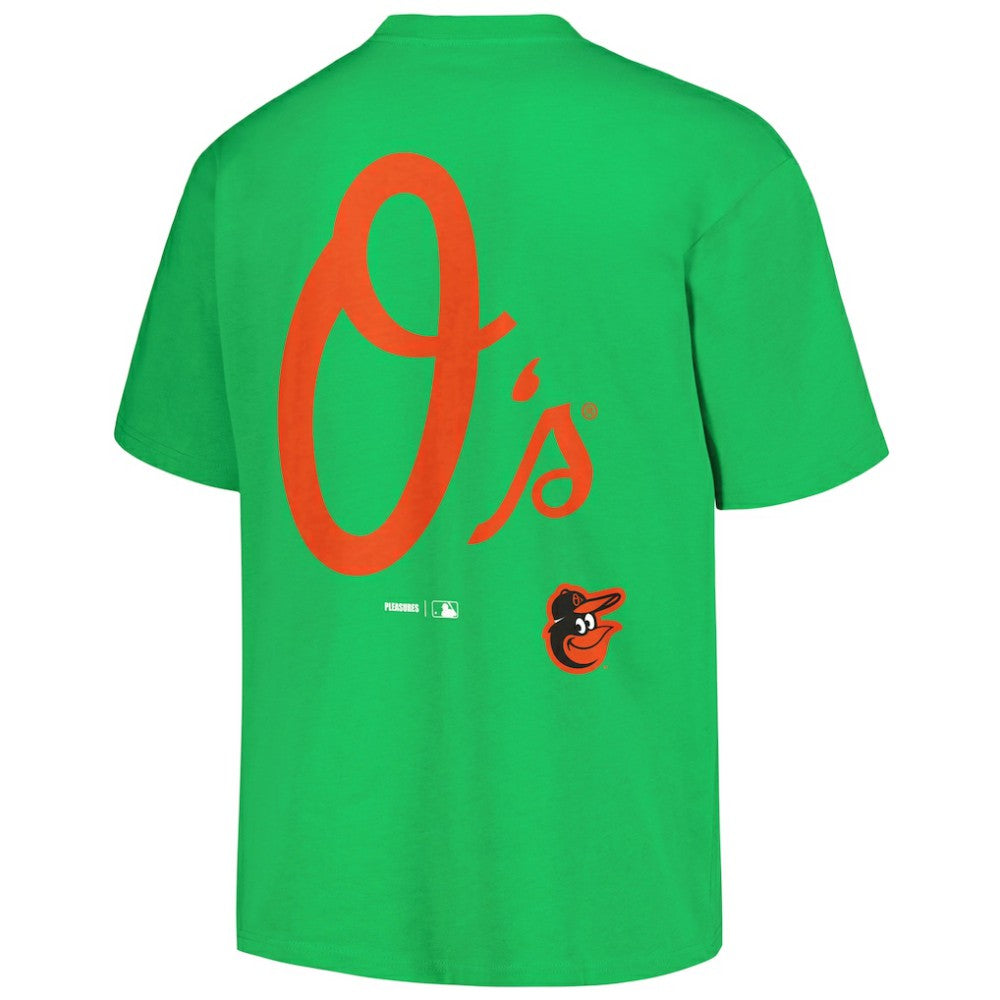 Baltimore Orioles PLEASURES Ballpark T-Shirt - Green - MLB Lifestyle