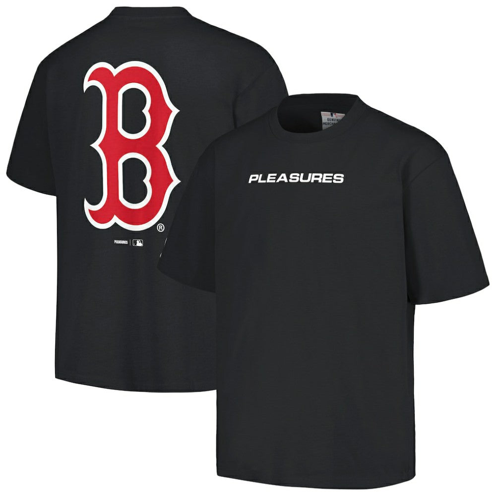 Boston Red Sox PLEASURES Ballpark T-Shirt - Black - MLB Lifestyle
